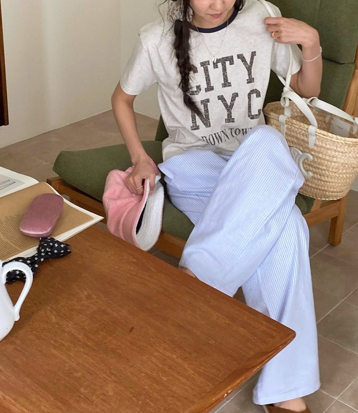 Diana - Korean Women Fashion - #thatsdarling - City Colored Tee - 2