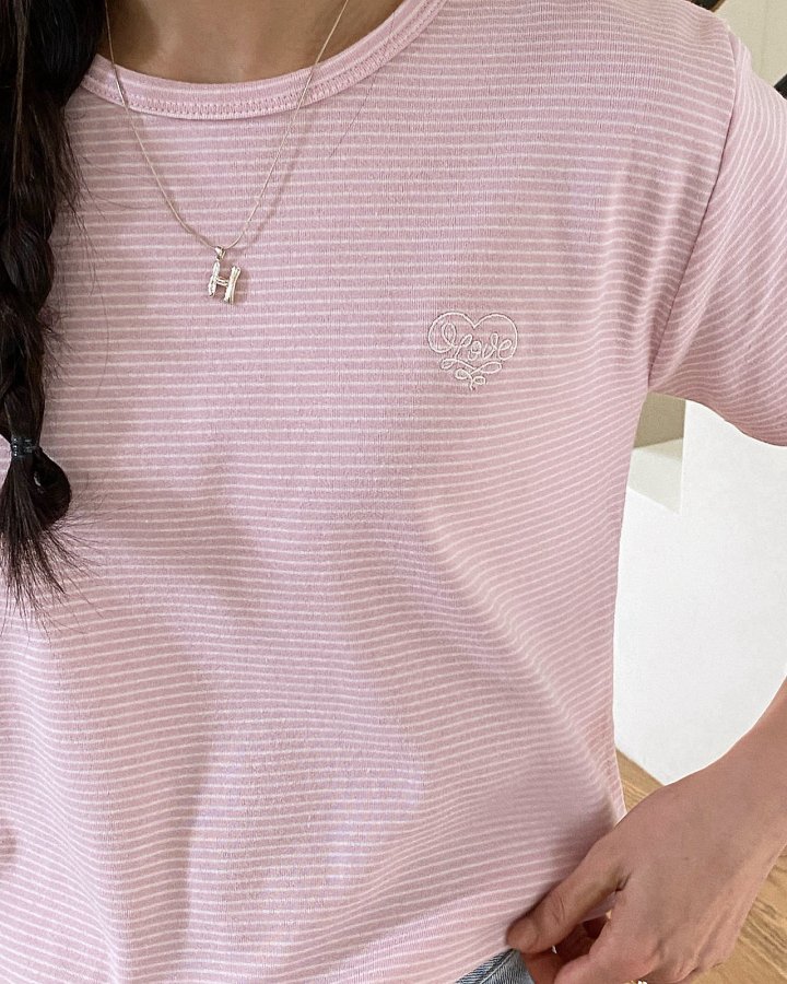 Diana - Korean Women Fashion - #thelittlethings - Cotton Candy Stripe Tee - 2