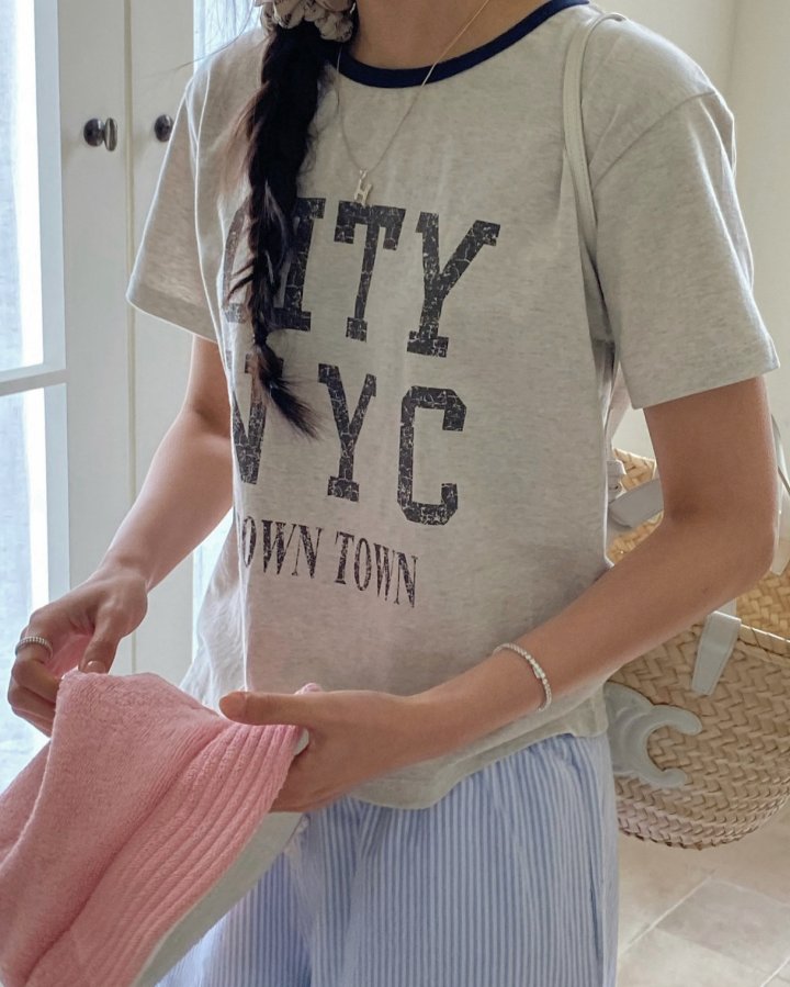 Diana - Korean Women Fashion - #thelittlethings - City Colored Tee - 3