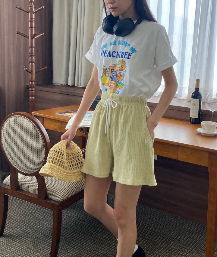 Diana - Korean Women Fashion - #vintageinspired - Peach Tree Tee - 10