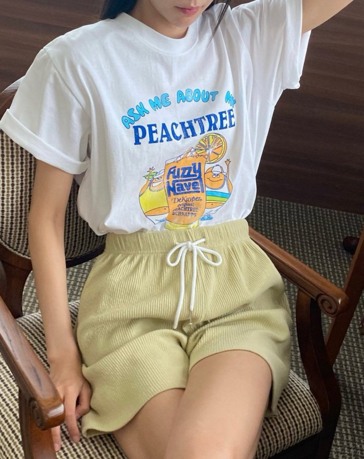 Diana - Korean Women Fashion - #vintagekidsstyle - Peach Tree Tee - 11
