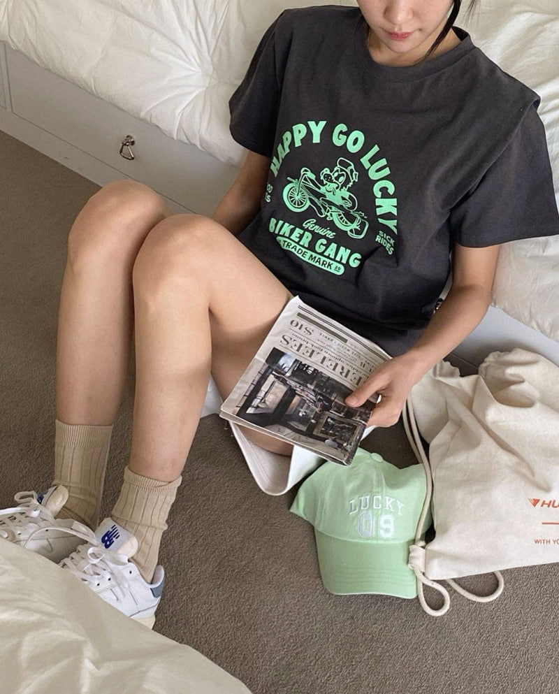Diana - Korean Women Fashion - #vintagekidsstyle - Happy Tee