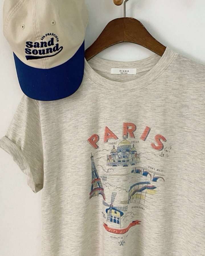 Diana - Korean Women Fashion - #womensfashion - Paris 2 Tee - 6