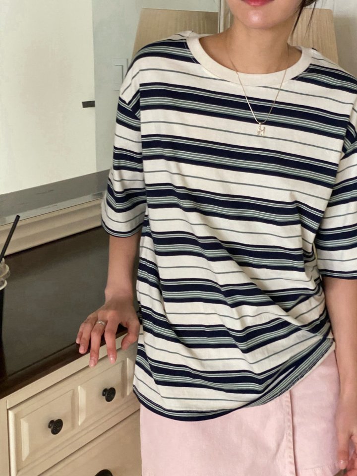 Diana - Korean Women Fashion - #womensfashion - Nicky Stripe Tee - 10