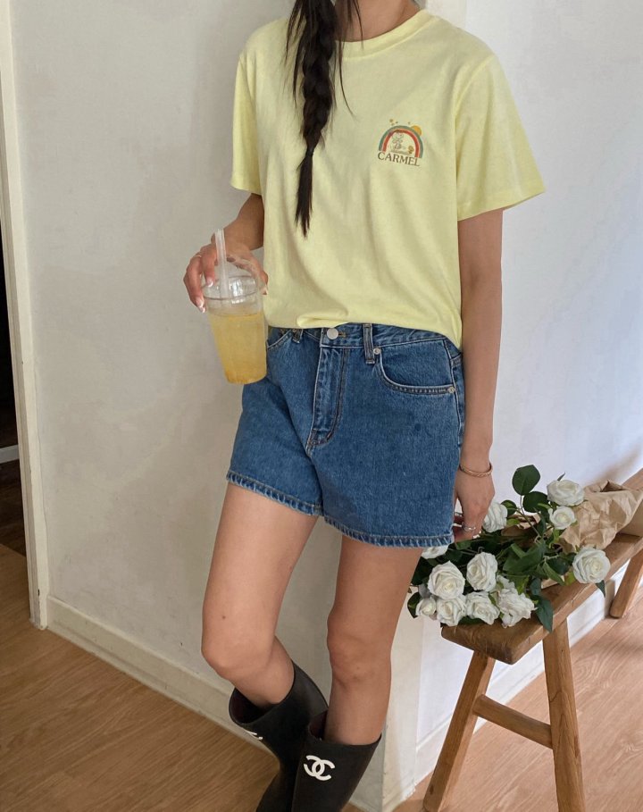 Diana - Korean Women Fashion - #womensfashion - Caramel Crop Tee - 3