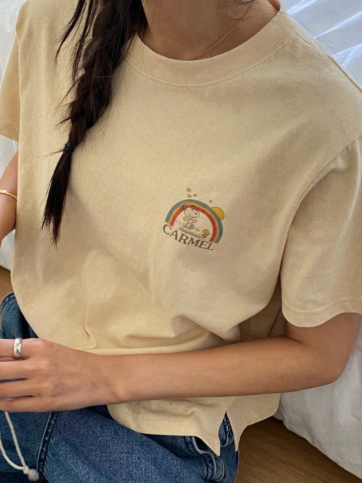 Diana - Korean Women Fashion - #womensfashion - Caramel Crop Tee - 9