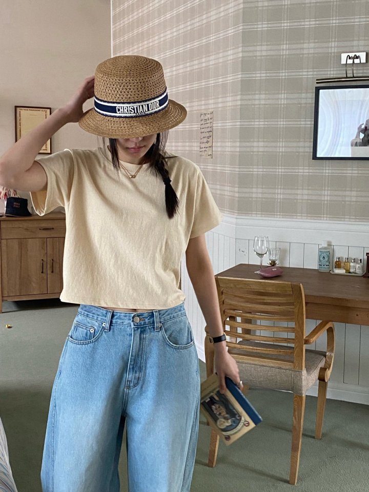 Diana - Korean Women Fashion - #momslook - Basic Crop Tee - 4