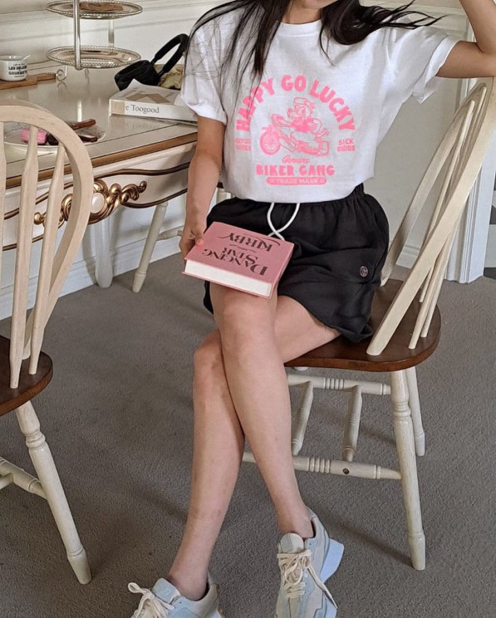 Diana - Korean Women Fashion - #womensfashion - Happy Tee - 11