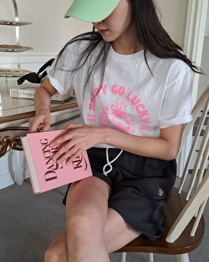 Diana - Korean Women Fashion - #womensfashion - Happy Tee - 9