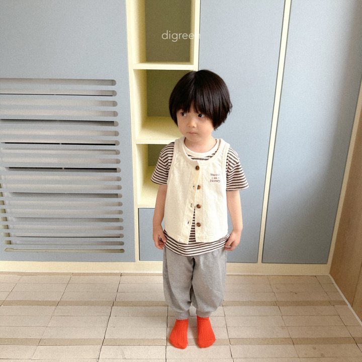 Digreen - Korean Children Fashion - #Kfashion4kids - Preppy Stripe Tee - 10