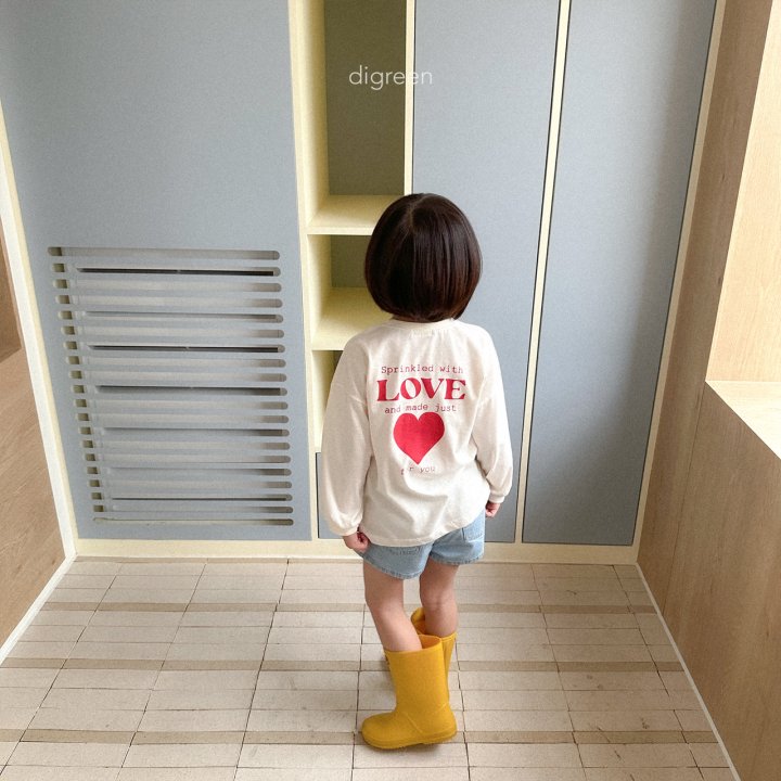 Digreen - Korean Children Fashion - #Kfashion4kids - With Love Long Tee - 7