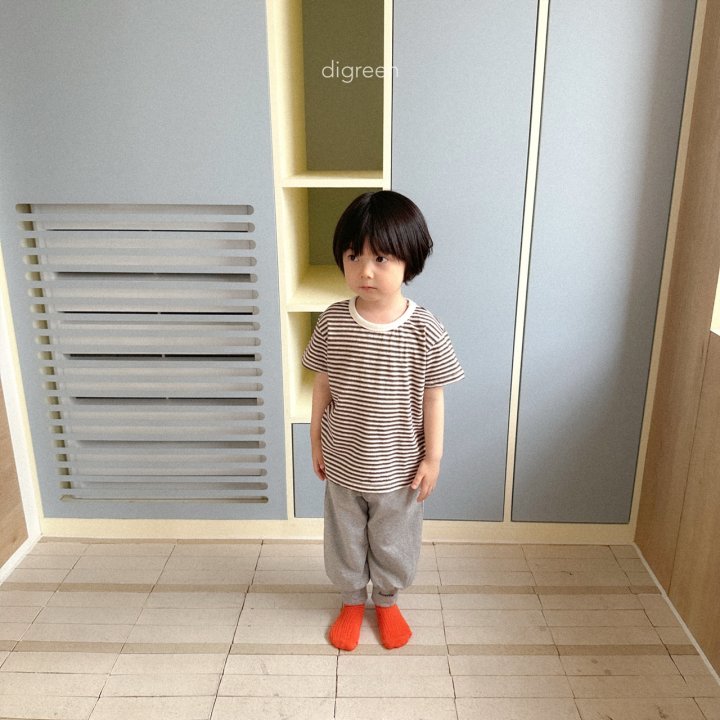 Digreen - Korean Children Fashion - #discoveringself - Preppy Stripe Tee - 5