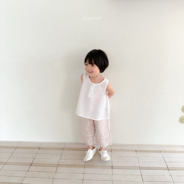 Digreen - Korean Children Fashion - #discoveringself - Piping Check Pants - 3