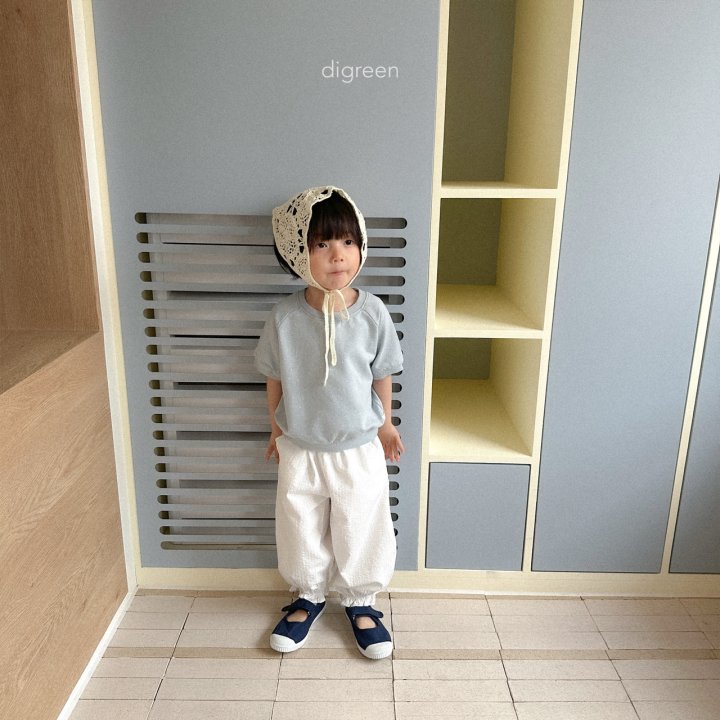 Digreen - Korean Children Fashion - #fashionkids - Rolled Short Sleeve Sweatshirt - 10