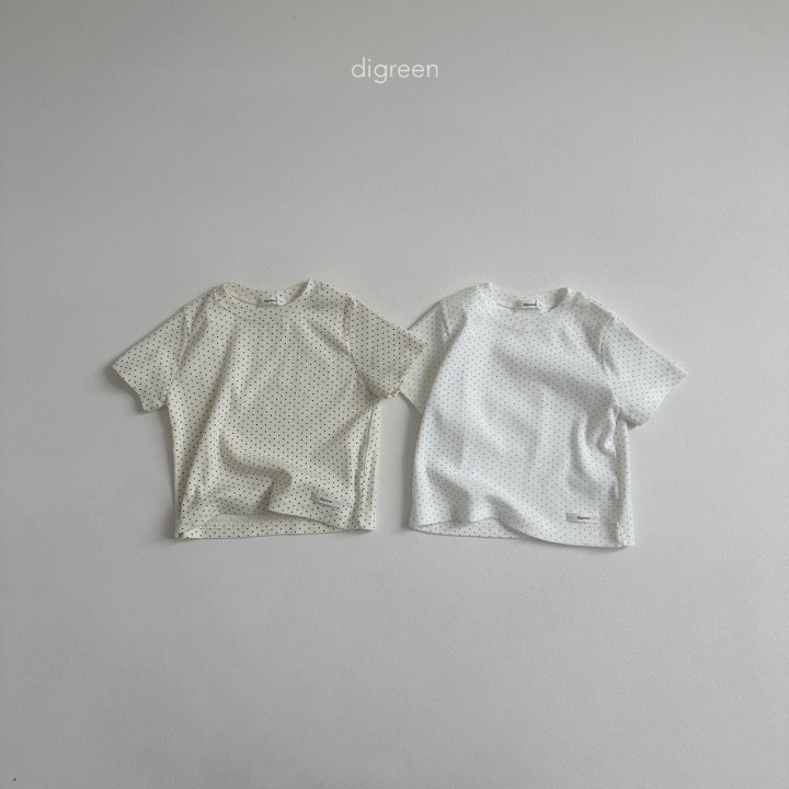 Digreen - Korean Children Fashion - #fashionkids - Dot Tee