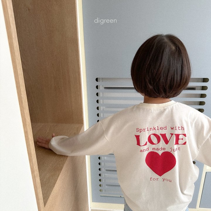 Digreen - Korean Children Fashion - #fashionkids - With Love Long Tee - 3