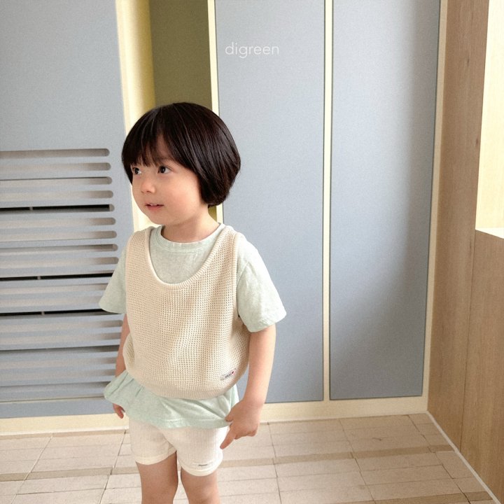 Digreen - Korean Children Fashion - #kidsshorts - Letter Tee - 9
