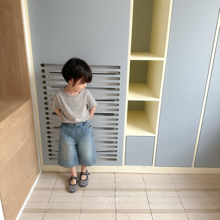 Digreen - Korean Children Fashion - #kidsshorts - Base Denim Pants - 3