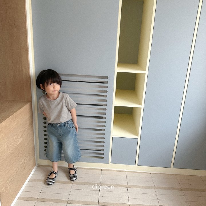 Digreen - Korean Children Fashion - #kidsshorts - Base Denim Pants - 4