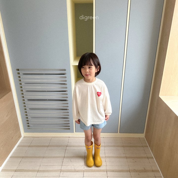 Digreen - Korean Children Fashion - #kidzfashiontrend - With Love Long Tee - 6