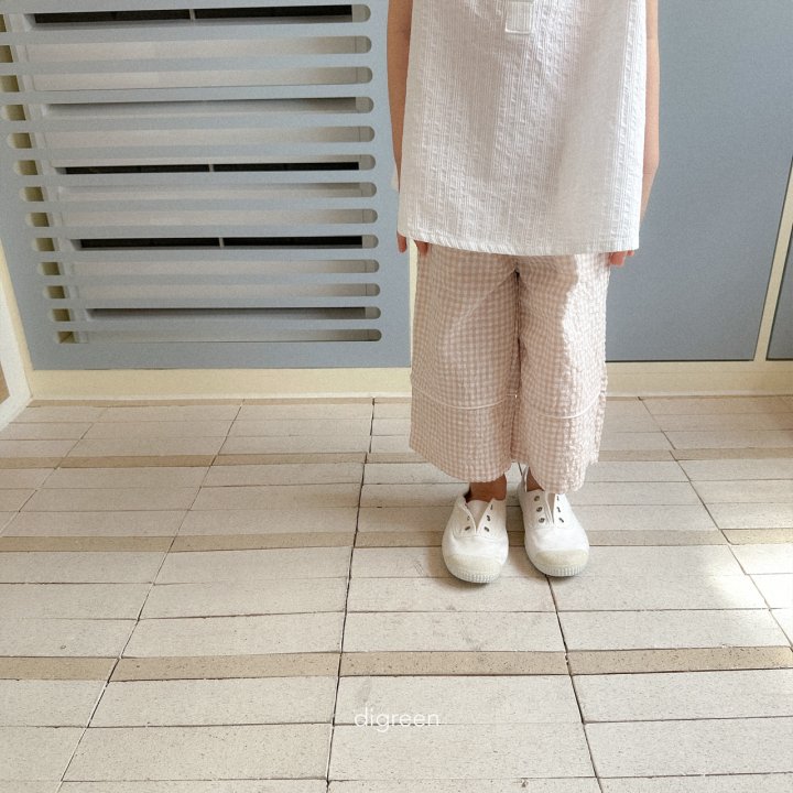 Digreen - Korean Children Fashion - #littlefashionista - Piping Check Pants - 9