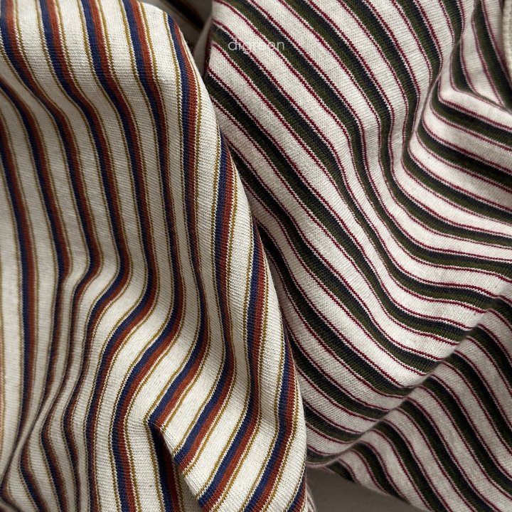 Digreen - Korean Children Fashion - #magicofchildhood - Preppy Stripe Tee - 12