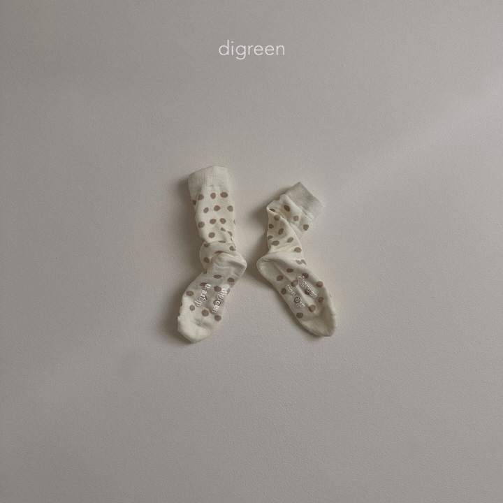 Digreen - Korean Children Fashion - #minifashionista - Together Socks Cream (set of 4) - 9