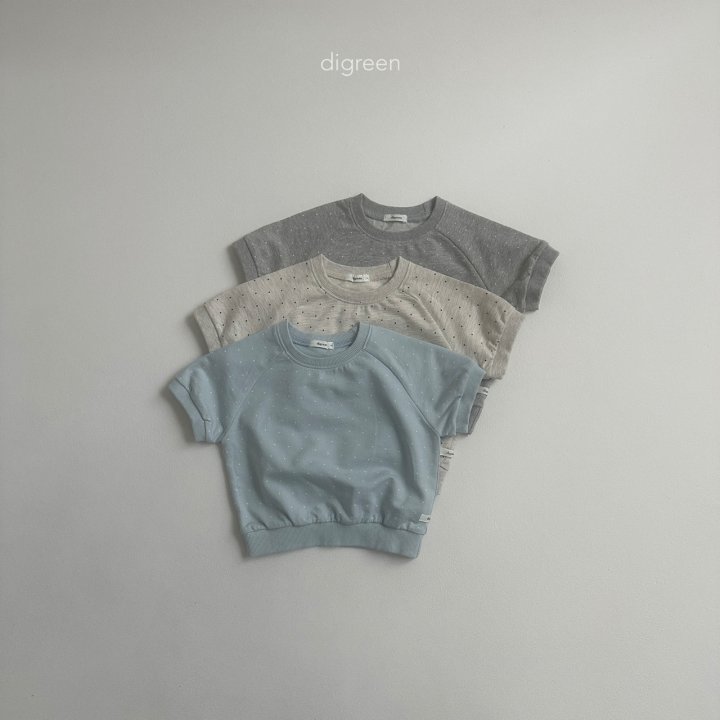 Digreen - Korean Children Fashion - #minifashionista - Rolled Short Sleeve Sweatshirt