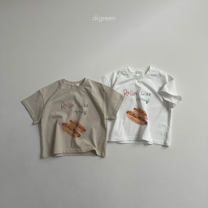 Digreen - Korean Children Fashion - #minifashionista - Hot Dog Tee - 12