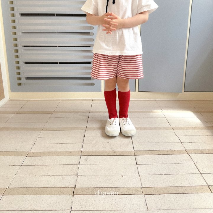 Digreen - Korean Children Fashion - #prettylittlegirls - Pino Pin-tuck Stripe Pants - 10