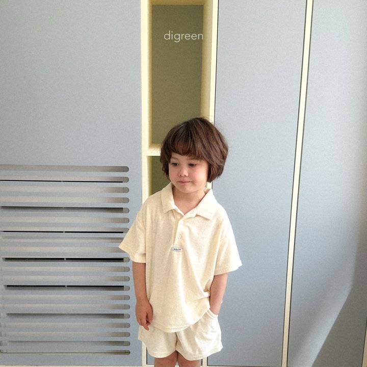 Digreen - Korean Children Fashion - #prettylittlegirls - Sand Collar Tee