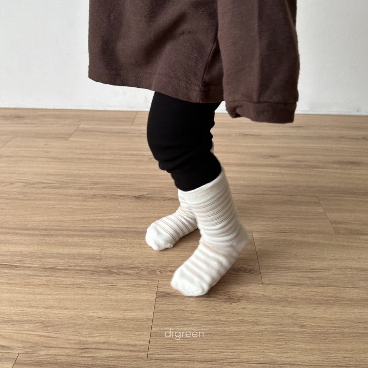 Digreen - Korean Children Fashion - #todddlerfashion - Together Socks Cream (set of 4) - 11