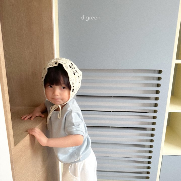 Digreen - Korean Children Fashion - #todddlerfashion - Rolled Short Sleeve Sweatshirt - 3