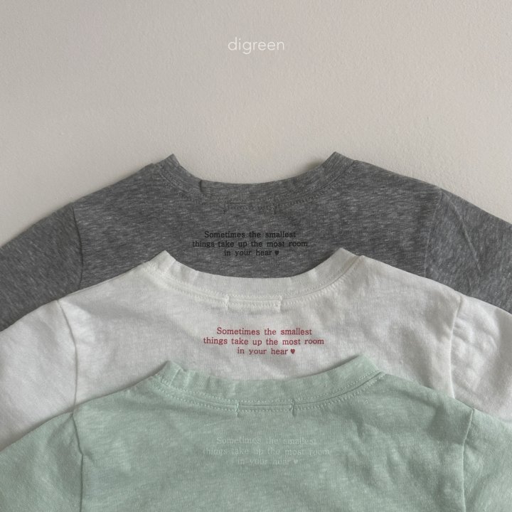 Digreen - Korean Children Fashion - #todddlerfashion - Letter Tee