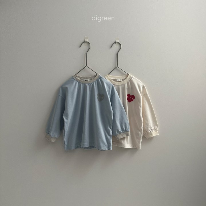 Digreen - Korean Children Fashion - #todddlerfashion - With Love Long Tee - 12