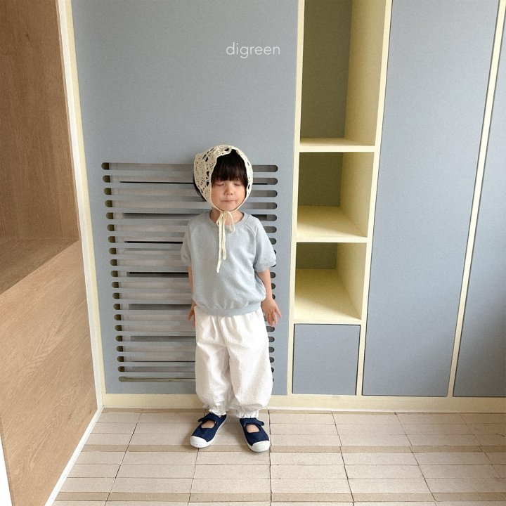 Digreen - Korean Children Fashion - #todddlerfashion - Rolled Short Sleeve Sweatshirt - 4