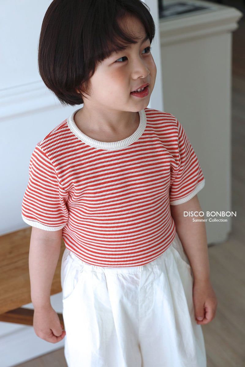 Disco Bonbon - Korean Children Fashion - #Kfashion4kids - Knit-Like Ribbed Tee - 11