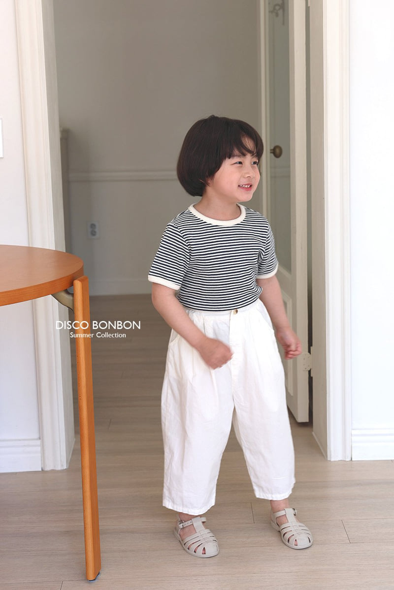Disco Bonbon - Korean Children Fashion - #childofig - Knit-Like Ribbed Tee - 4