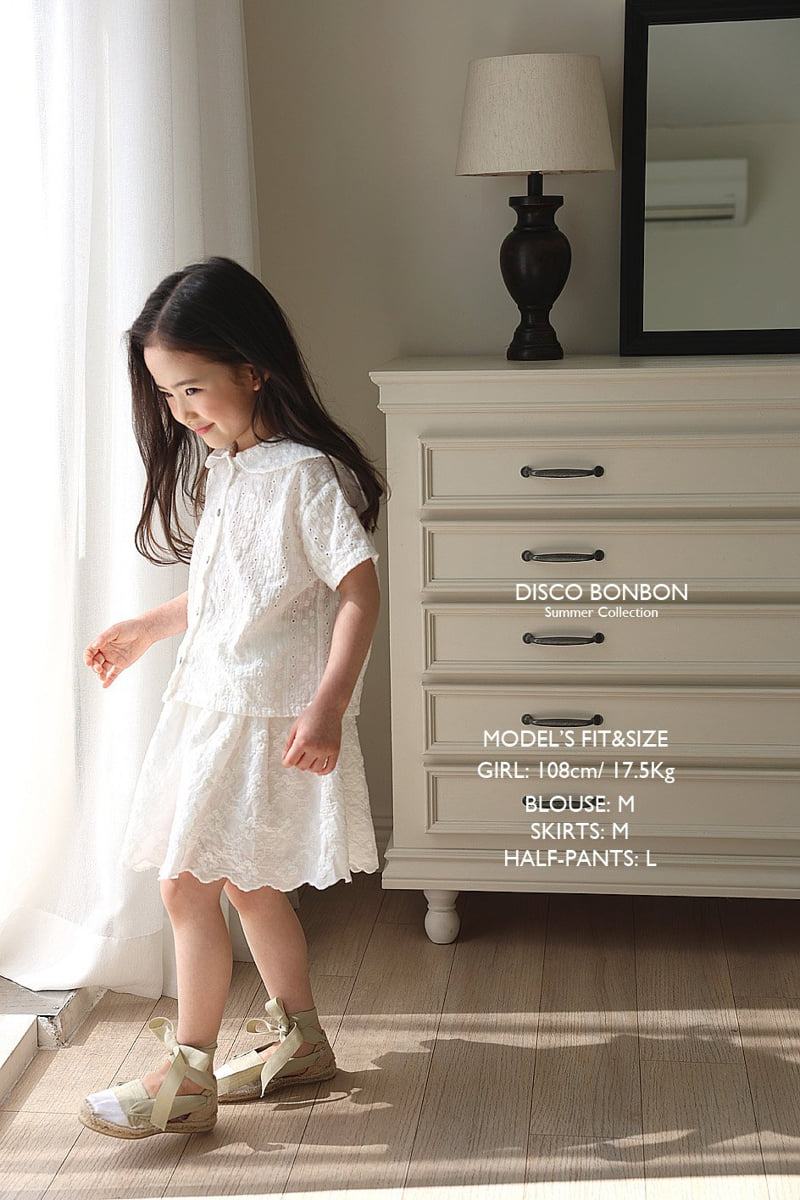Disco Bonbon - Korean Children Fashion - #discoveringself - Flower Garden Sailor Shirt - 5