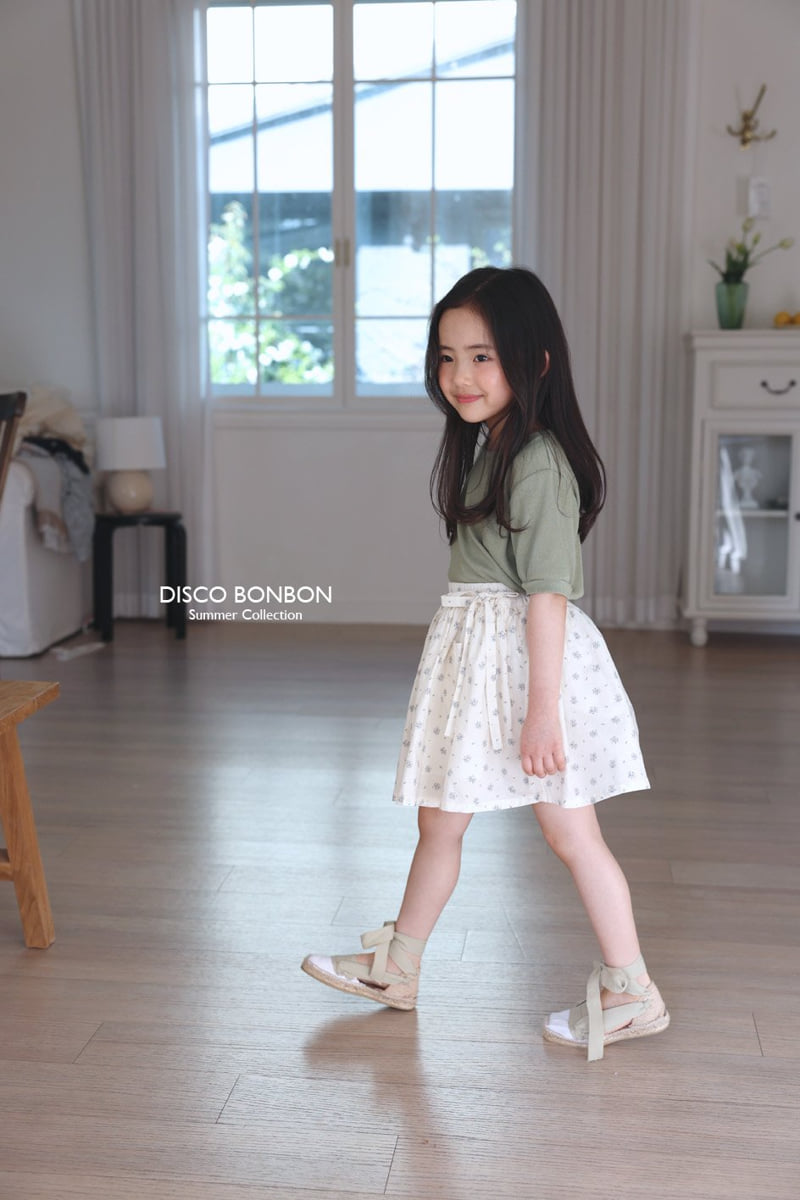 Disco Bonbon - Korean Children Fashion - #discoveringself - Summer Flower Skirt - 8