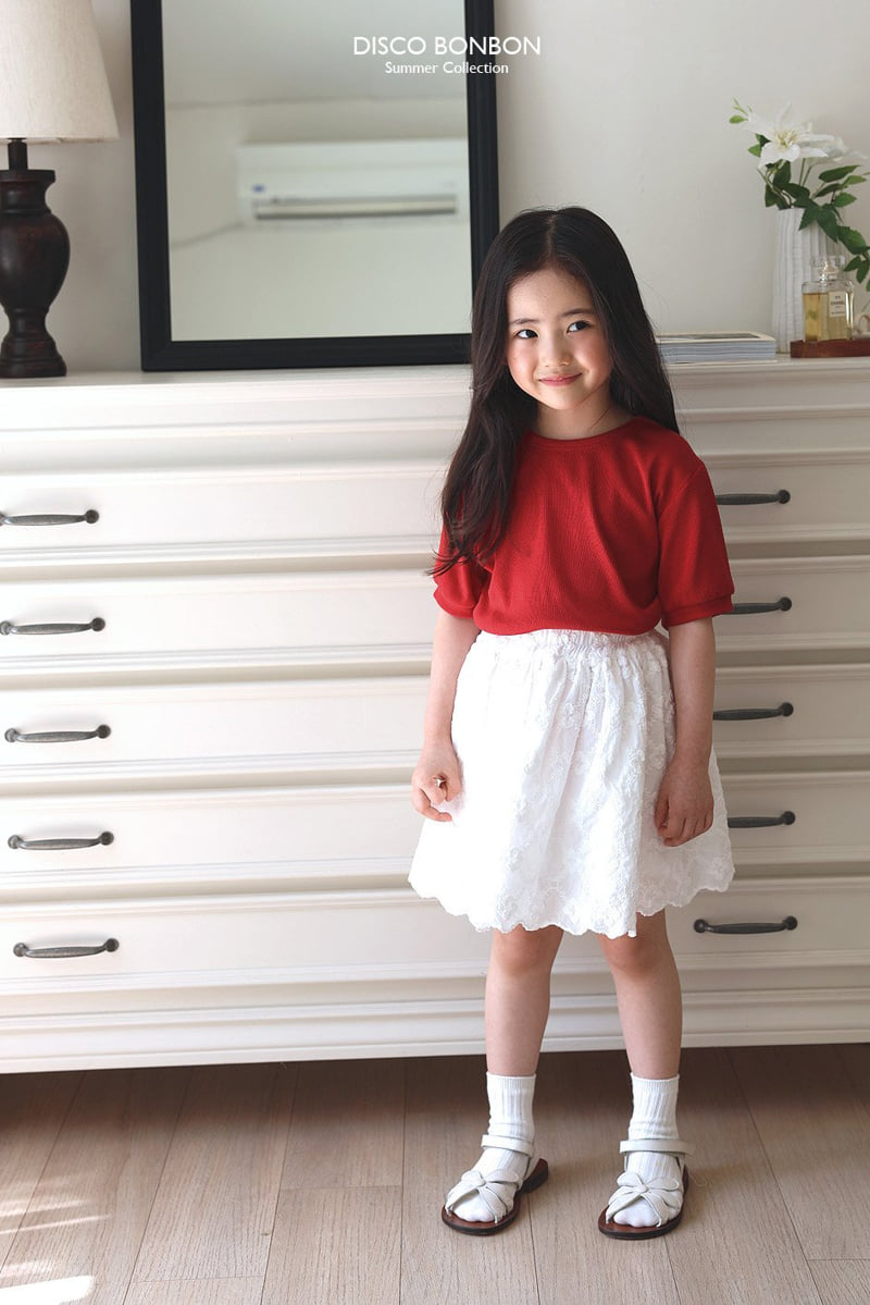 Disco Bonbon - Korean Children Fashion - #fashionkids - Span Ribbed Tee - 8