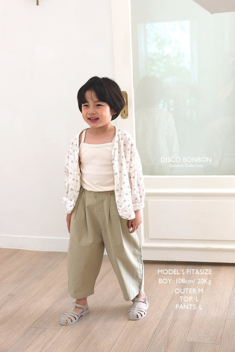 Disco Bonbon - Korean Children Fashion - #kidsshorts - Crinkle Cotton Pants - 2