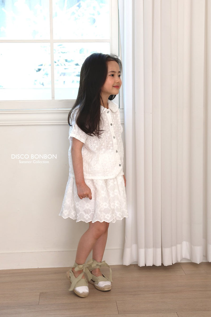 Disco Bonbon - Korean Children Fashion - #kidsstore - Blanche Skirt - 7