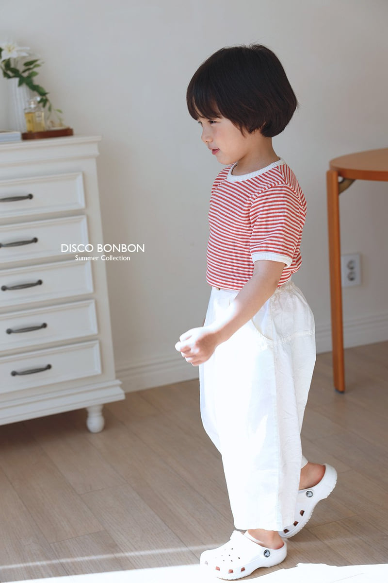 Disco Bonbon - Korean Children Fashion - #kidzfashiontrend - Knit-Like Ribbed Tee - 10