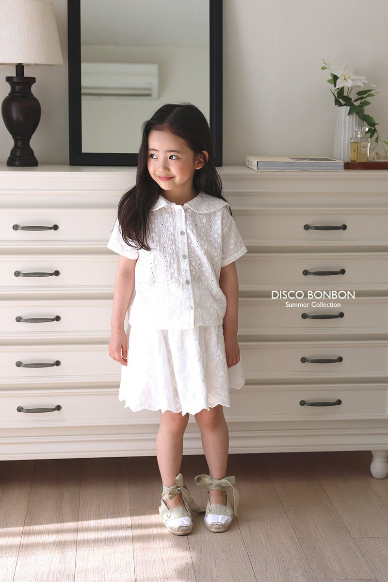 Disco Bonbon - Korean Children Fashion - #kidzfashiontrend - Flower Garden Sailor Shirt - 9