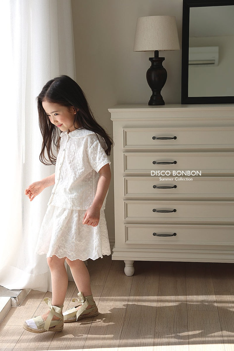 Disco Bonbon - Korean Children Fashion - #kidzfashiontrend - Blanche Skirt - 8