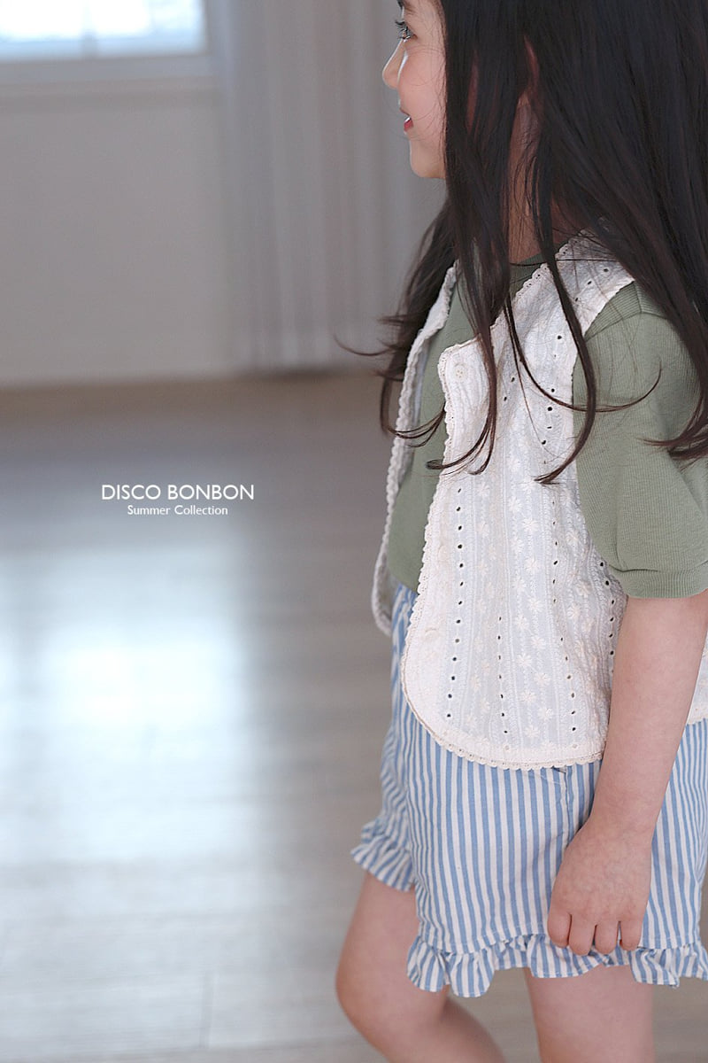 Disco Bonbon - Korean Children Fashion - #stylishchildhood - Blue Frill Shorts - 11