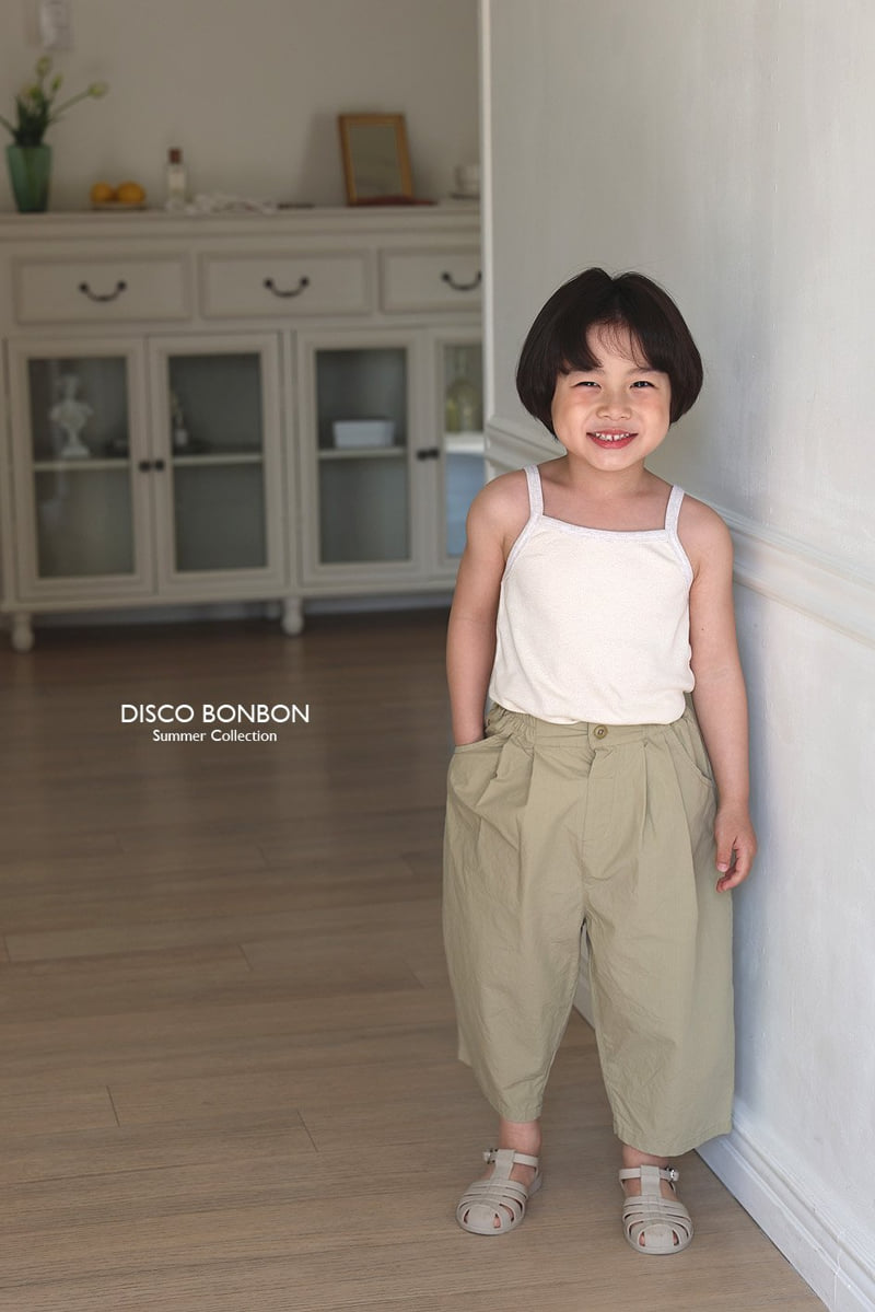 Disco Bonbon - Korean Children Fashion - #todddlerfashion - Crinkle Cotton Pants - 10