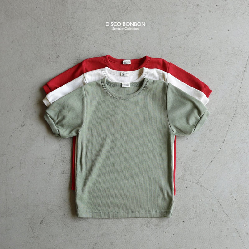 Disco Bonbon - Korean Children Fashion - #todddlerfashion - Span Ribbed Tee