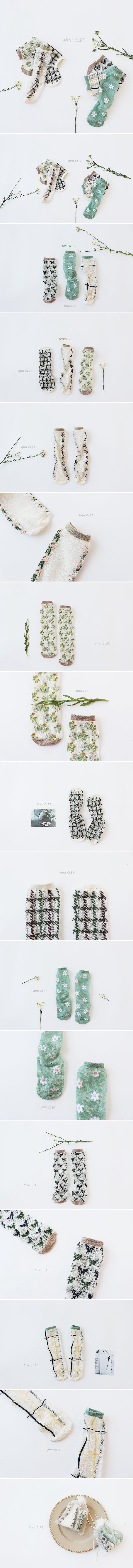 Dominico - Korean Baby Fashion - #babyootd - Lemon Balm Socks Set (set of 3)